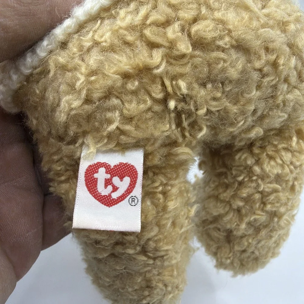1992 Ty Beanie Baby Tan Bear w/ USA‎ Sweater Red White Patriotic 8